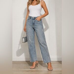 NEW Women's Blue Jeans with Sparkle Detail